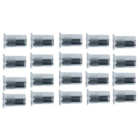 Inserts filetes inox de 4 mm tete fraisee