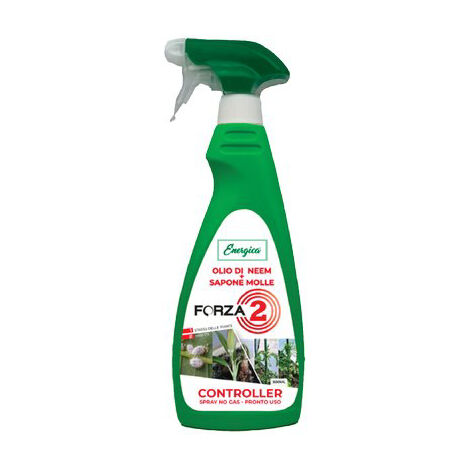 INSETTICIDA FORZA 2 ENERGICA - OLIO NEEM+SAPONE MOLLE ML 500- 2 pezzi