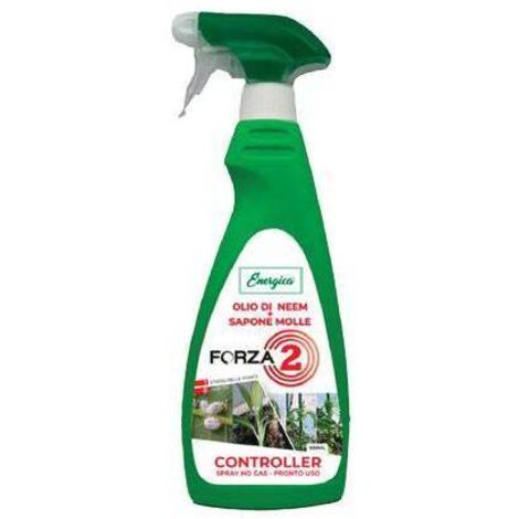 INSETTICIDA FORZA 2 ENERGICA - OLIO NEEM+SAPONE MOLLE ML 500 - 2 pezzi