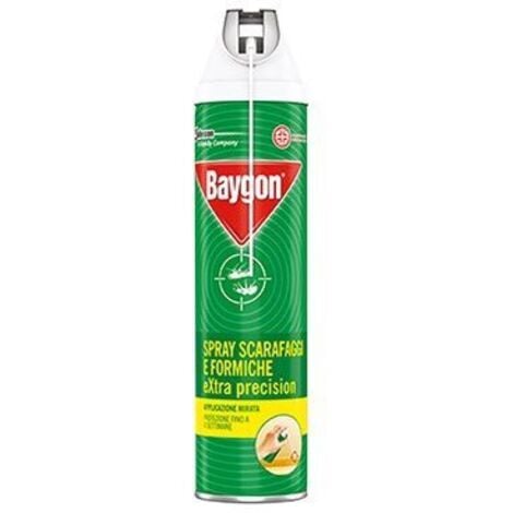 400 ml d'insecticide en aérosol pour les cafards et les fourmis avec Baygon Precision Spout