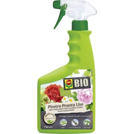 INSETTICIDA SPRAY COMPO BIO PIRETRO 750 ML PRONTO USO PER PIANTE E FIORI (38693)