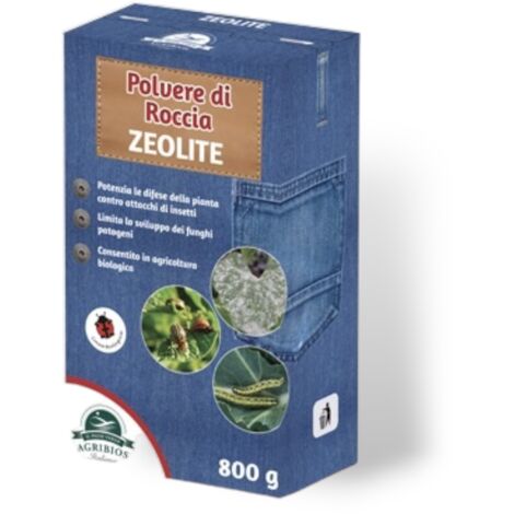 Insetticida zeolite in polvere di roccia di origine vulcanica per piante confezione 800 gr AGRIBIOS