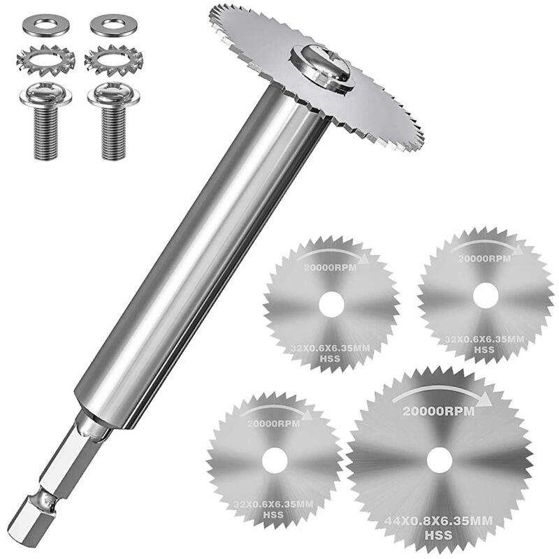 Inside Pipe Cutter, 1/4 Inch Hex pvc Plumbing Cutter Internal Plastic Set (32mm x3, 44mm x1)