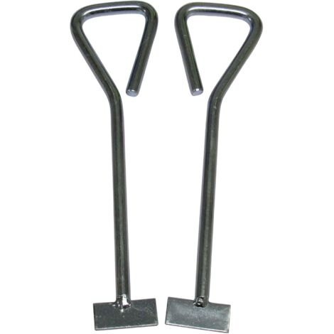 Inspection Cover Manhole Lifting Keys X2 12" (Man Hole Drain Lid Lifter)