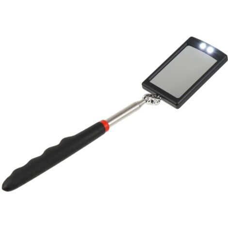 Inspektionsspiegel Unter dem Autospiegel Auto-Fahrzeug-Kontrollspiegel Teleskop-mechanischer Spiegel mit Licht Drehbarer flexibler Rückspiegel aus Edelstahl