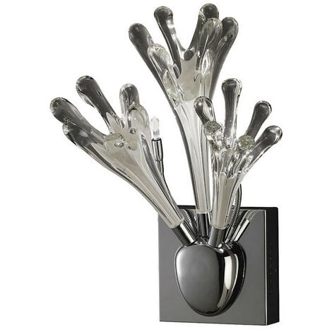 Inspired Clearance - Love Wall Lamp 3 Light G4 Polished Chrome/White Glass, NOT LED/CFL Compatible