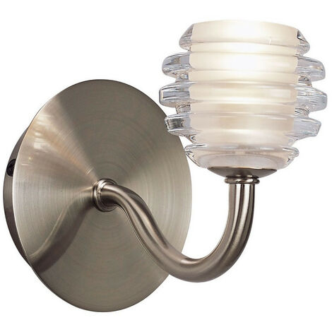Inspired Clearance - Sphere Wall Lamp Switched G9, Satin Nickel
