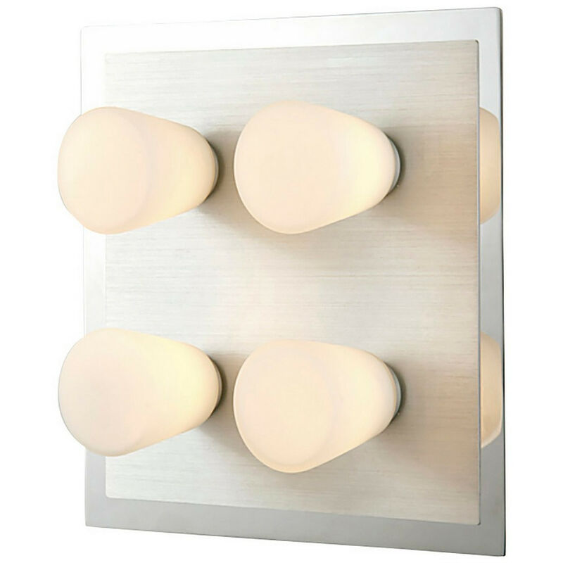 Diyas - Inspired Cone IP44 Incasso Soffitto 4 Luci G9 Cromo Lucido e Alluminio