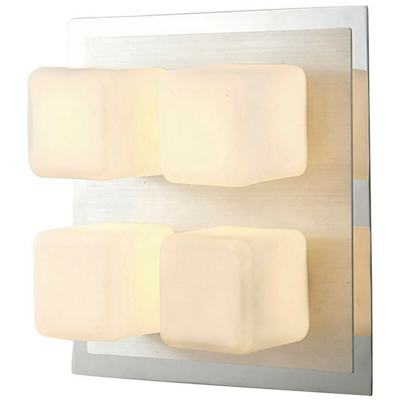 Image of Inspired Lighting - Inspired Cube IP44 Incasso Soffitto 4 Luci G9 Cromo Lucido e Alluminio