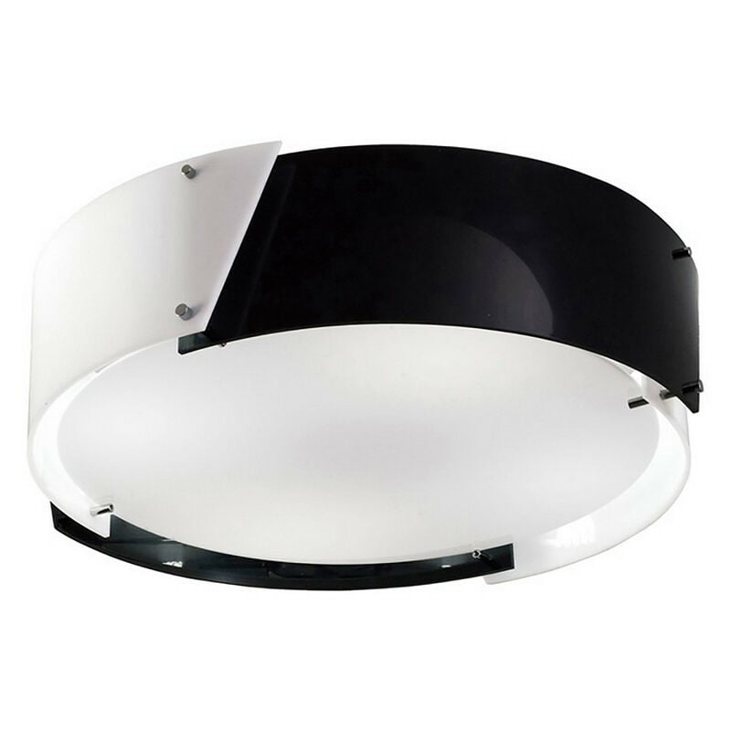 Inspired Dakota Filo da soffitto piccolo 4 luci E27 cromo lucido/acrilico bianco e nero