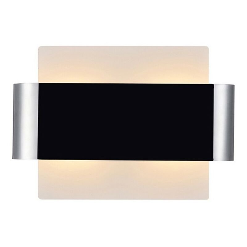 Image of Inspired Lighting - Inspired Deco - Damo - Applique a filo, 2 luci G9, base bianca con fascia centrale cromata lucida