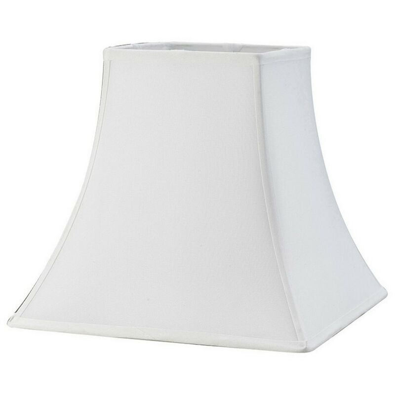 Image of Inspired Lighting - Inspired Diyas - Contessa - Paralume quadrato grande bianco 190, 355 mm x 300 mm