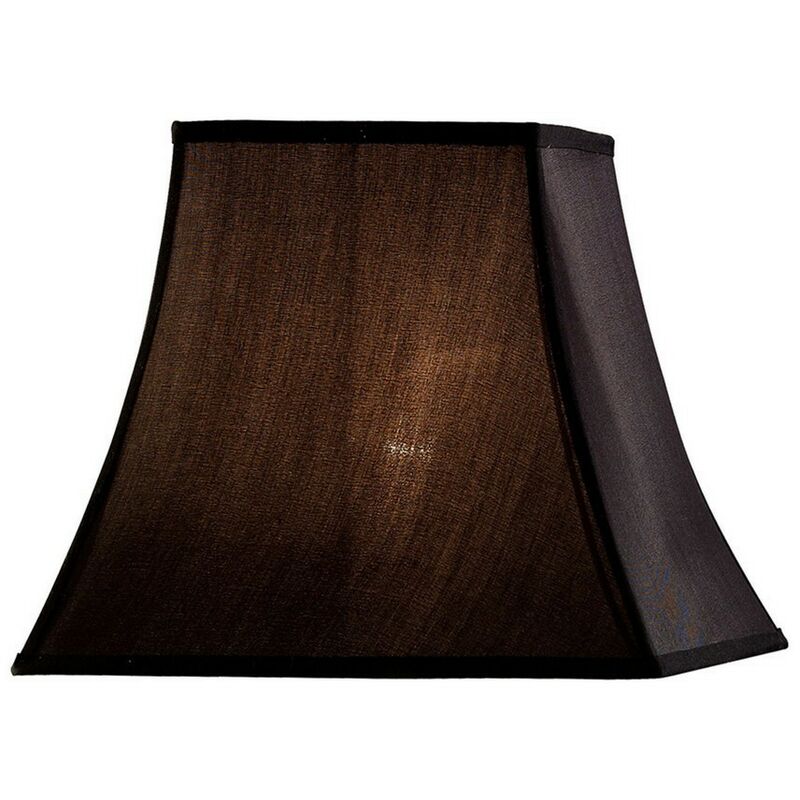 Image of Inspired Lighting - Inspired Diyas - Contessa - Paralume quadrato nero 190, 355 mm x 300 mm