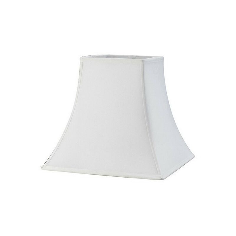 Image of Inspired Lighting - Inspired Diyas - Contessa - Paralume quadrato piccolo bianco 130, 205 mm x 185 mm