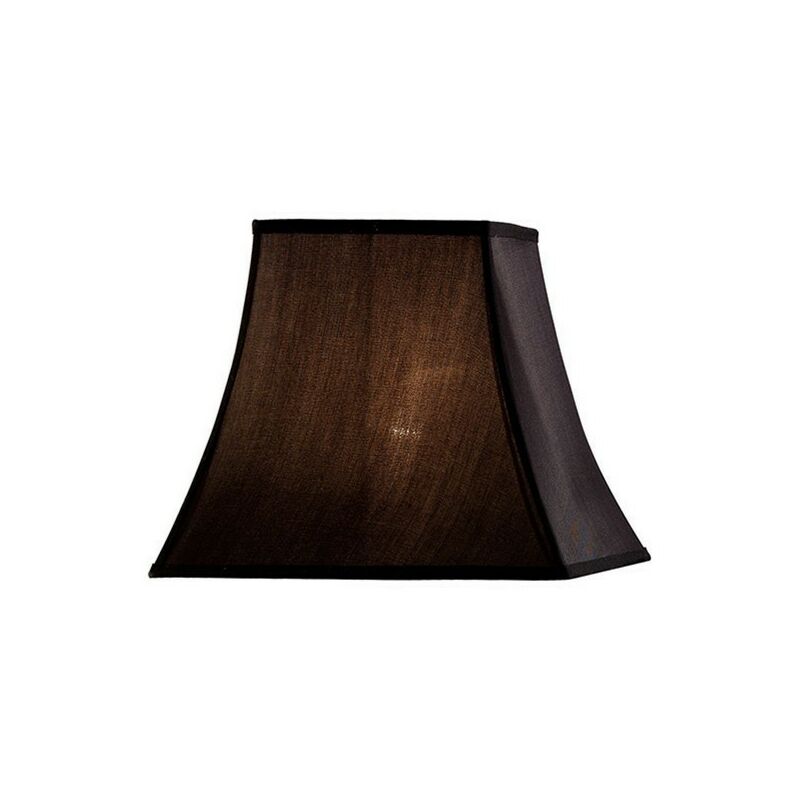 Image of Inspired Lighting - Inspired Diyas - Contessa - Paralume quadrato piccolo nero 130, 205 mm x 185 mm