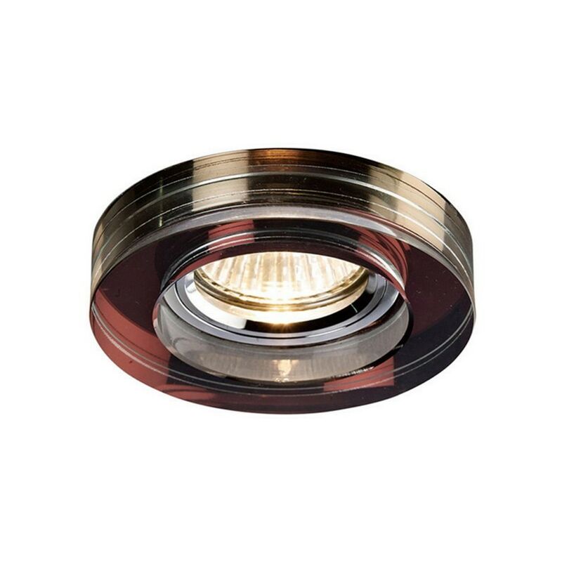 

Inspired Diyas - Crystal Downlights - Downlight empotrable con borde redondo profundo solo morado, requiere 100035310 para completar el artículo