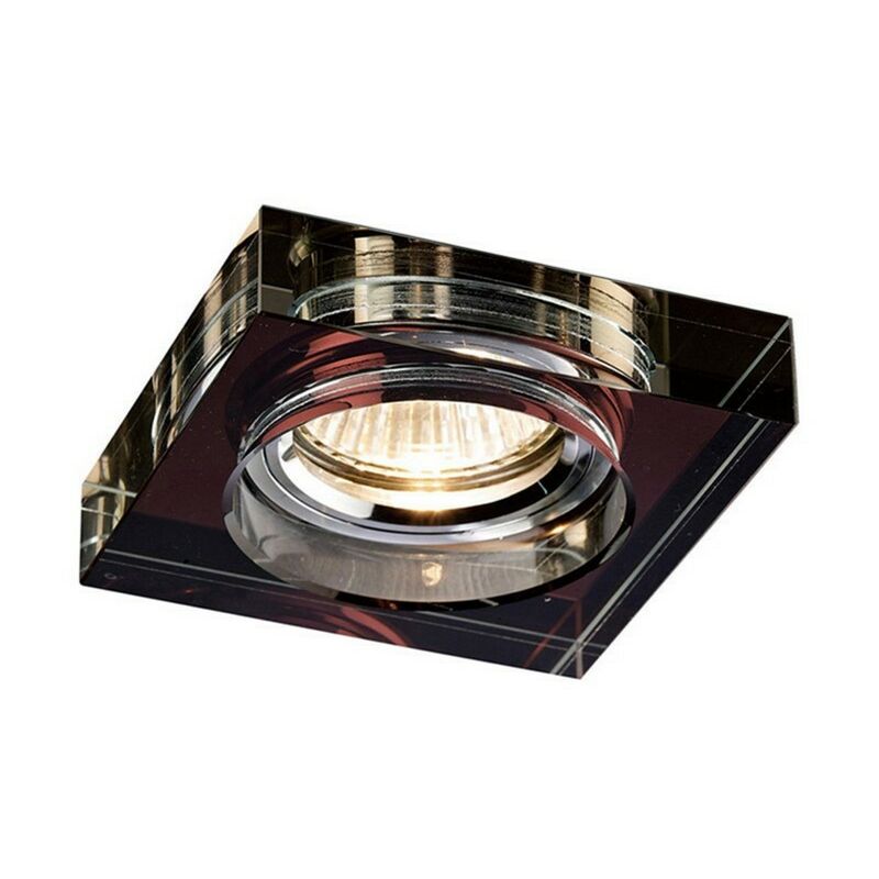 

Inspired Diyas - Crystal Downlights - Downlight empotrado Deep Square Rim solo morado, requiere 100035310 para completar el artículo