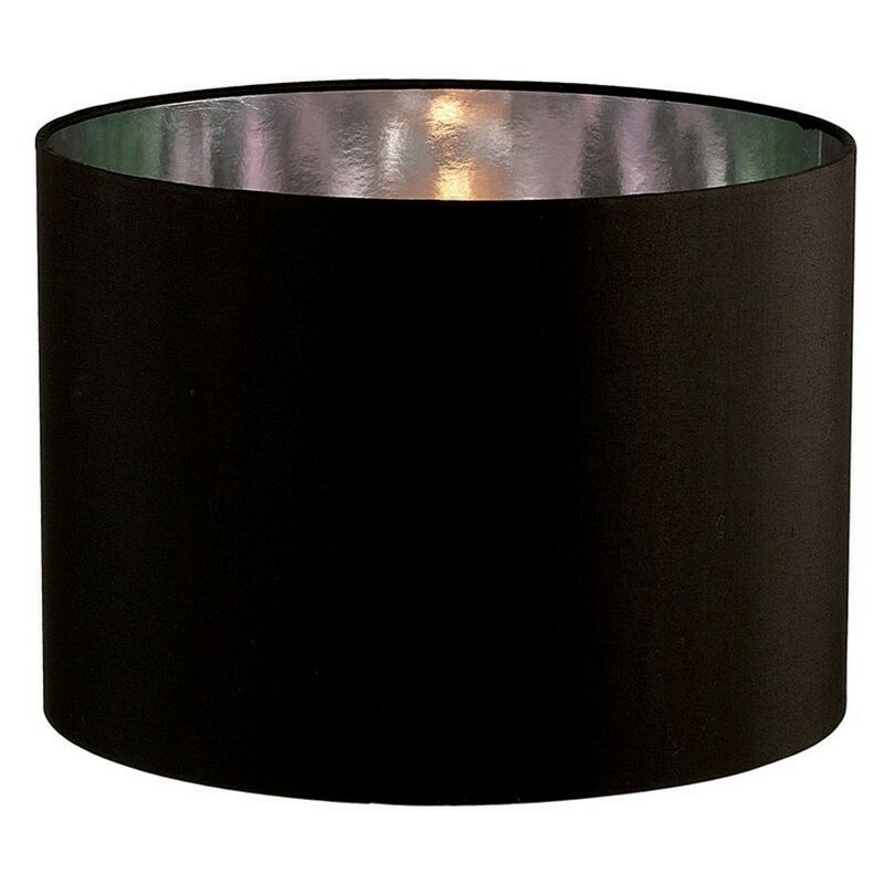 Image of Inspired Lighting - Inspired Diyas - Duo - Paralume rotondo grande nero, cromato 410 mm x 300 mm