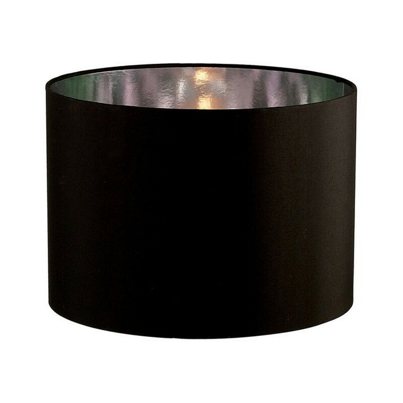 Image of Inspired Lighting - Inspired Diyas - Duo - Paralume rotondo medio nero, cromato 350 mm x 250 mm