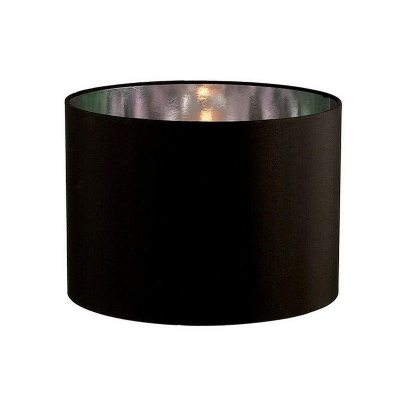 Image of Inspired Lighting - Inspired Diyas - Duo - Paralume rotondo piccolo nero, cromato 300 mm x 220 mm
