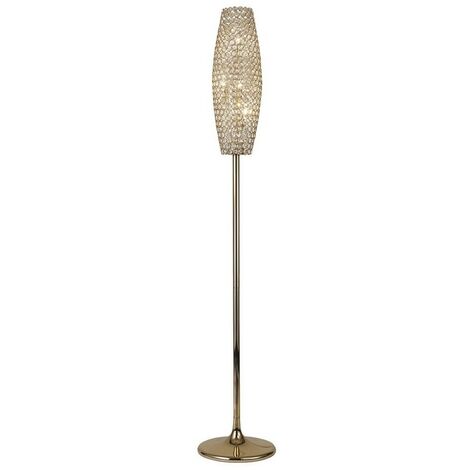 INSPIRED LIGHTING Inspired Diyas - Kos - Stehlampe 4 Light French Gold, Kristall