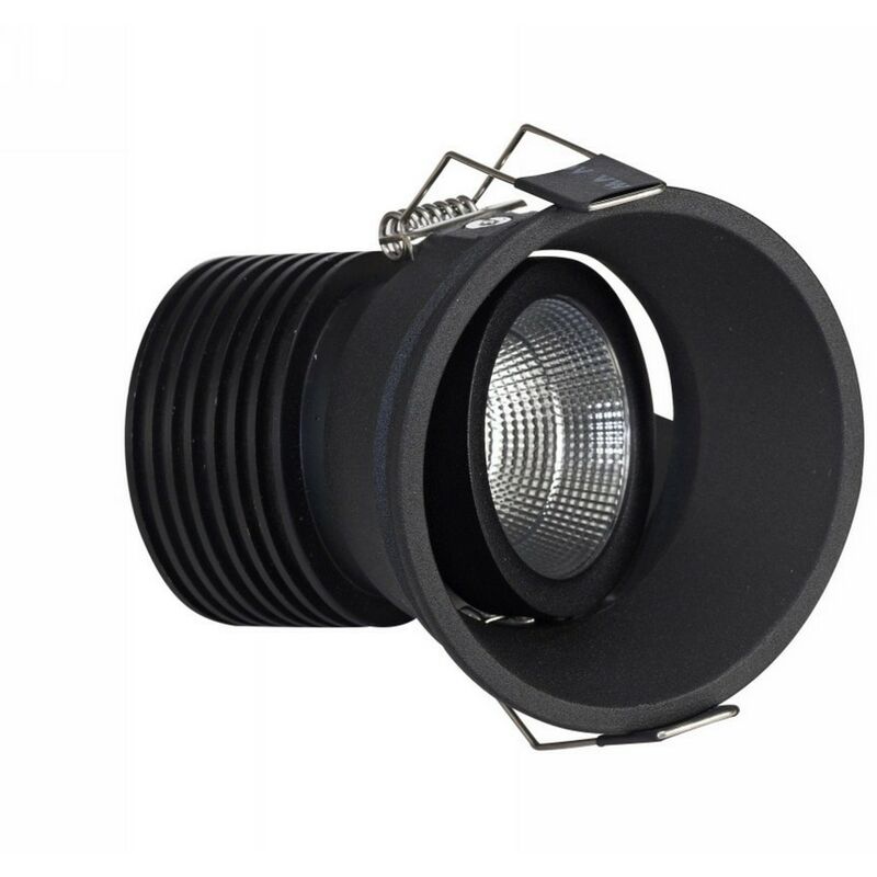 

Inspired Dlux - Bania - Downlight LED empotrable inclinable, negro, 40 grados. Ángulo de haz, 760lm, 3000K, IP20, DRIVER NOT INC.