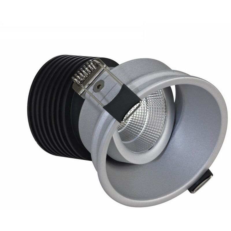 

Inspired Dlux - Bania - Downlight LED empotrable inclinable, plateado, 25 grados. Ángulo de haz, 780lm, 4000K, IP20, DRIVER NOT INC.