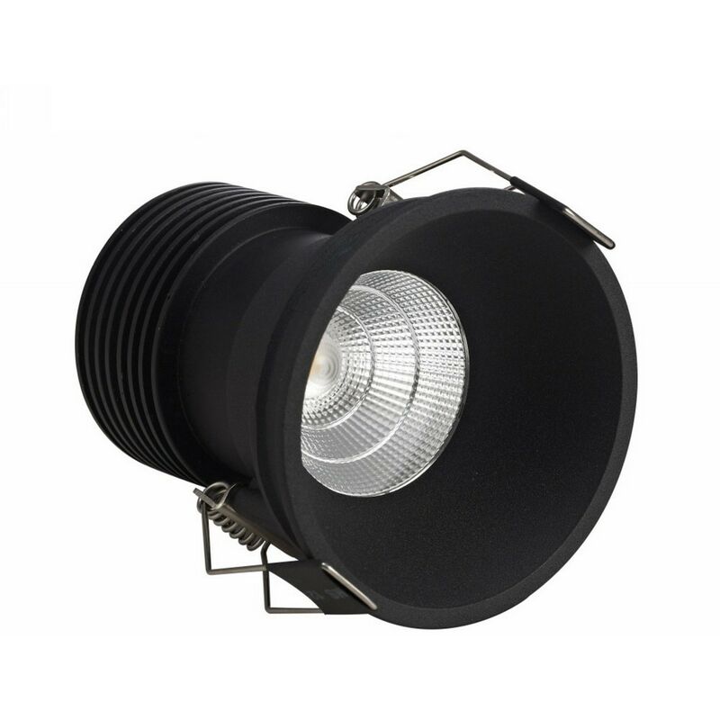 

Inspired Dlux - Bania - Downlight LED empotrado, negro, 40 grados. Ángulo de haz, 780lm, 4000K, IP20, DRIVER NOT INC.