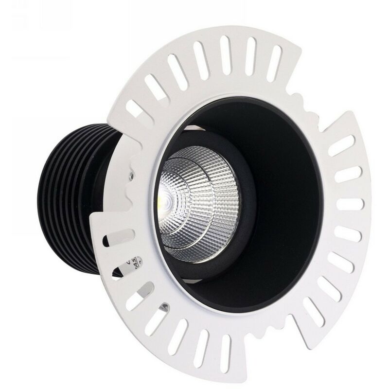 

Inspired Dlux - Basy - Downlight LED empotrable inclinable, negro Trimless, 40 grados. Ángulo de haz, 780lm, 4000K, IP20, DRIVER NOT INC.