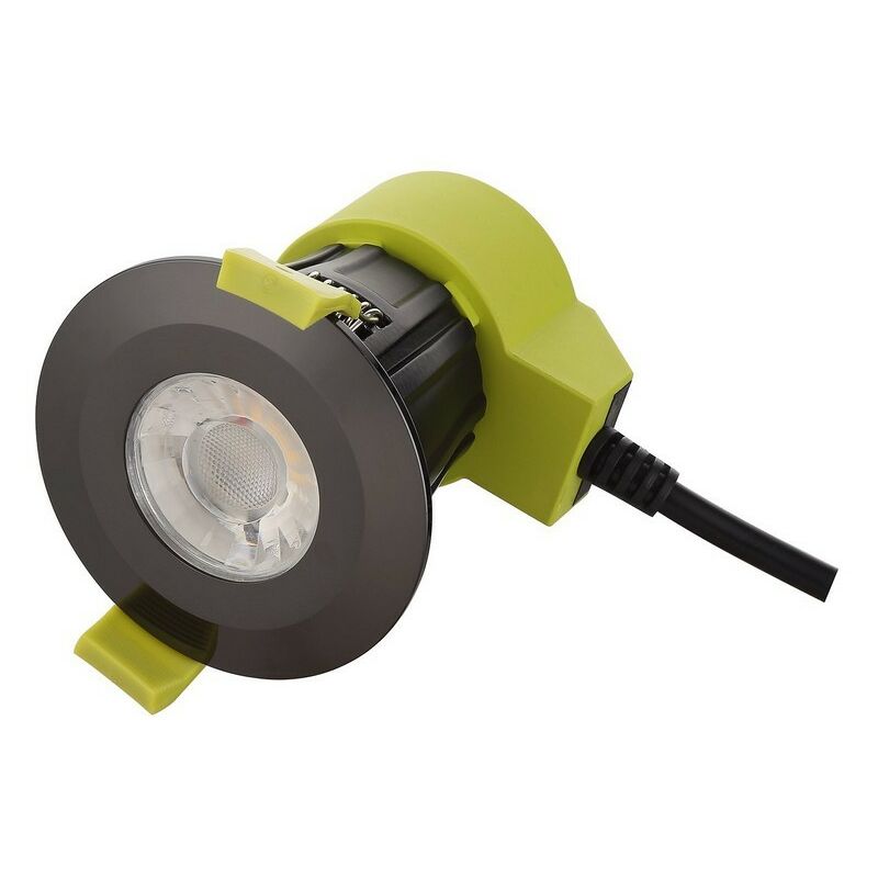 

Inspired Dlux - Bazi - Downlight empotrable LED regulable, cromo negro, 38 grados. Ángulo de haz, 760lm, 2700K, IP65, CONTROLADOR INCLUIDO