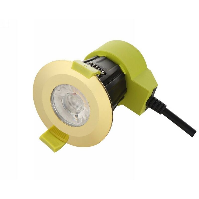 

Inspired Dlux - Bazi - Downlight empotrable LED regulable, latón pulido, 38 grados. Ángulo de haz, 800 lm, 4000 K, IP65, CONTROLADOR INCLUIDO