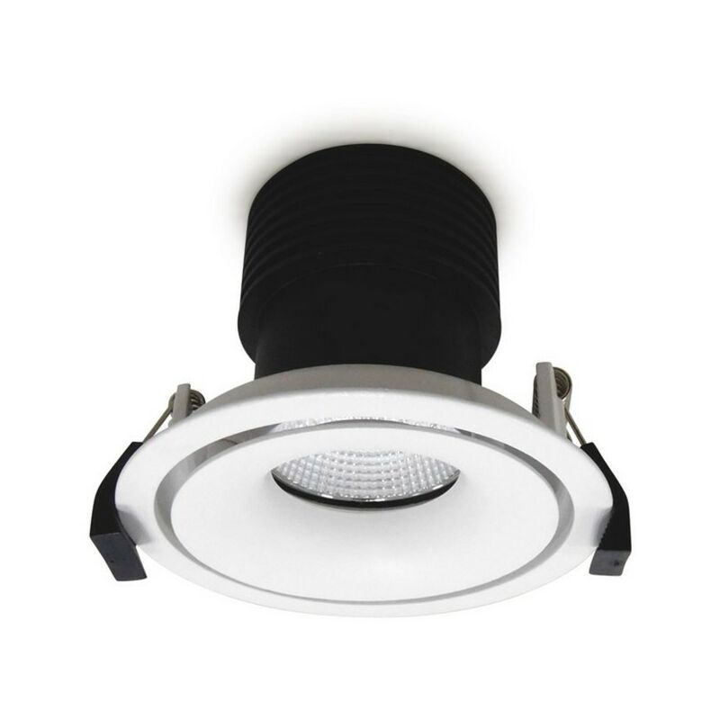 

Inspired Dlux - Bolor - Downlight LED empotrable redondo, blanco / blanco, 25 grados. Ángulo de haz, 780lm, 4000K, IP20, DRIVER NOT INC.