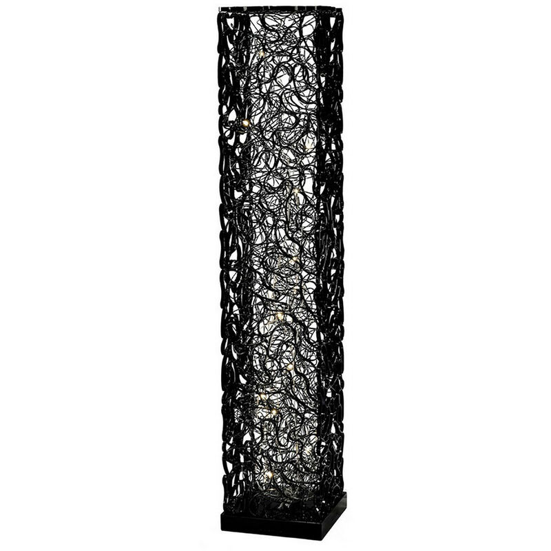 Inspired Lighting - Inspired Essen Aluminium Lampadaire Essen 12 lumières G4 noir/argent, non compatible led/cfl