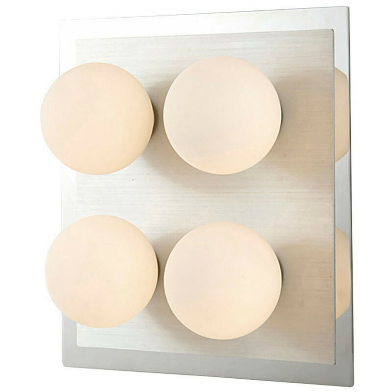 Image of Inspired Globe Plafoniera da incasso IP44 G9 4 luci G9 In cromo lucido e alluminio