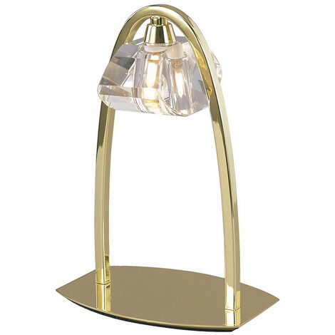 Inspired Mantra Alfa Grande lampe de table 1 lumière G9, laiton poli