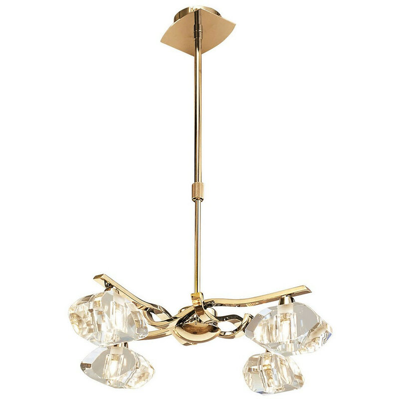 Inspired Mantra Alfa Telescopico 4 Luce G9 Oro Francese