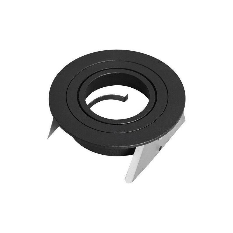 Inspired Mantra Basico GU10 Downlight 9.5cm Rond 1 x GU10 Max 12W Noir, Découpe: 80mm, Douille Incluse