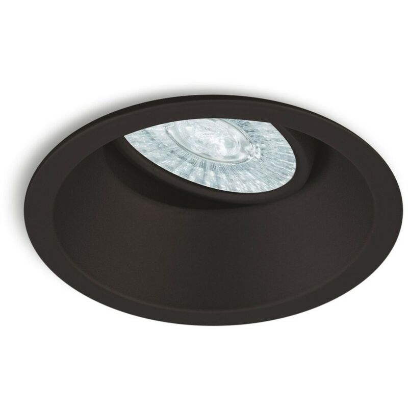 Image of Inspired Lighting - Inspired Mantra - Comfort - Faretto da incasso rotondo 9,6 cm GU10, nero opaco