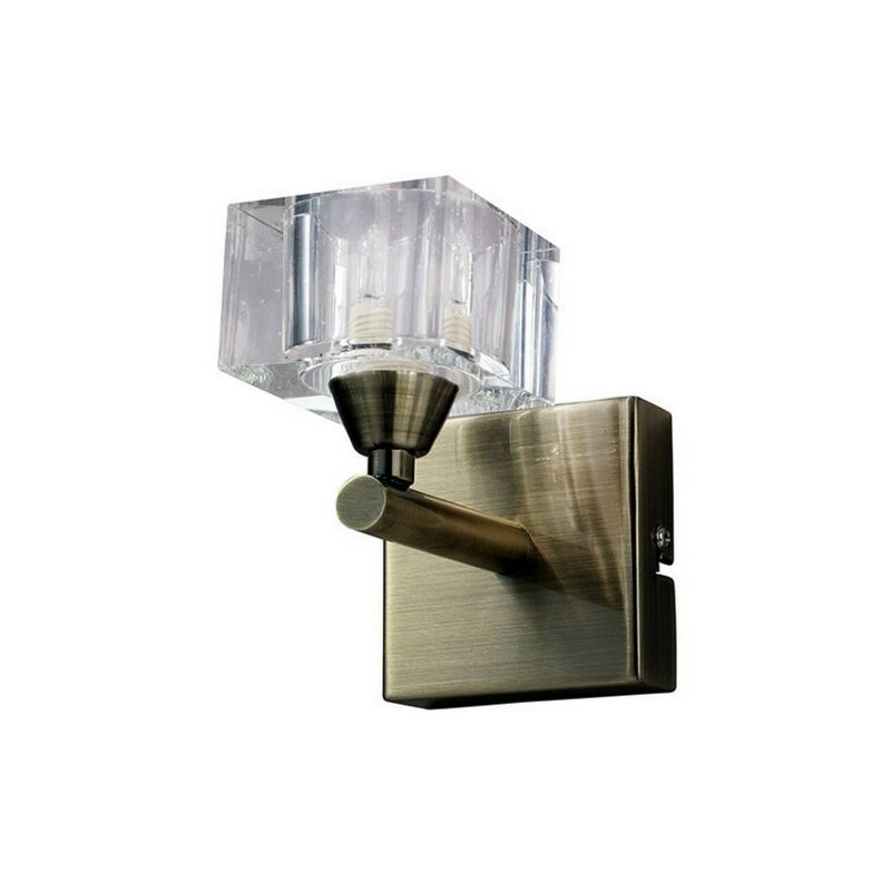 Image of Inspired Lighting - Inspired Mantra - Cuadrax - Interruttore a muro 1 luce G9, ottone antico