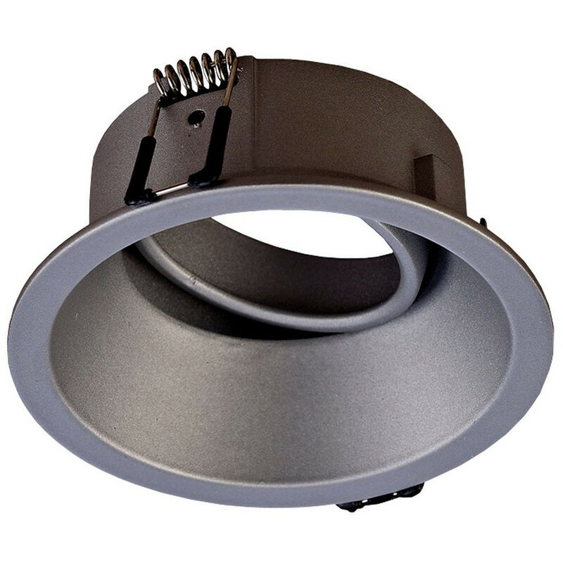 Image of Inspired Lighting - Inspired Mantra Fusion Comfort GU10 Downlight rotondo Comfort 9,6 cm GU10, argento opaco, ritaglio: 85 mm, portalampada incluso