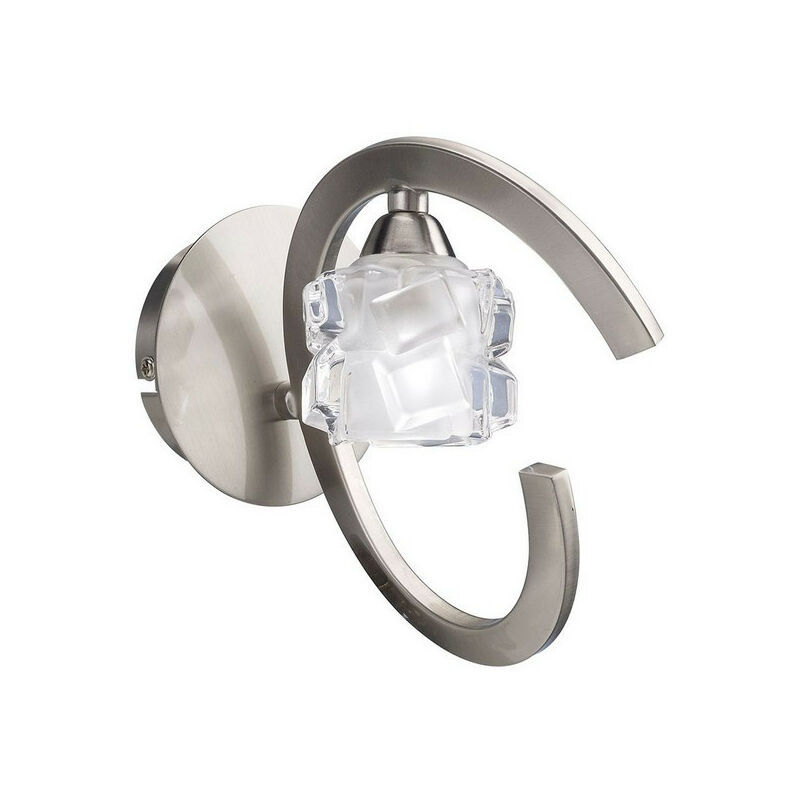 Image of Inspired Lighting - Inspired Mantra Fusion Ice Ice Applique 1 Luce G9 eco, Nichel Satinato