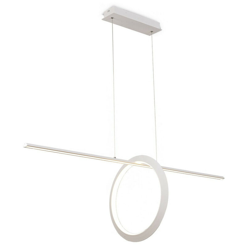 Inspired Mantra Kitesurf Loop Under Linear Pendant, 30W led, 3000K, 2400lm, White, 3yrs Warranty