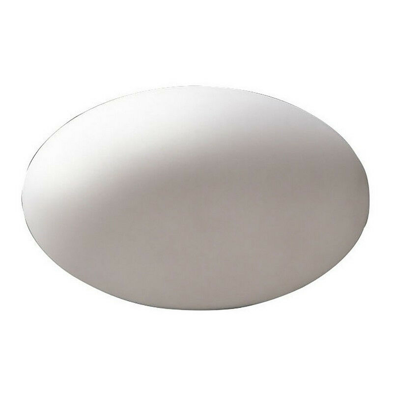 Inspired Mantra Huevo Lampada da Tavolo Ovale 1 Luce cfl In Linea Interruttore Interno, Bianco Opale