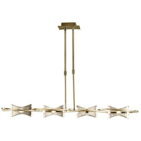 Inspired Mantra - Kromo - Telescopic 4 Light G9 Line, Antique Brass