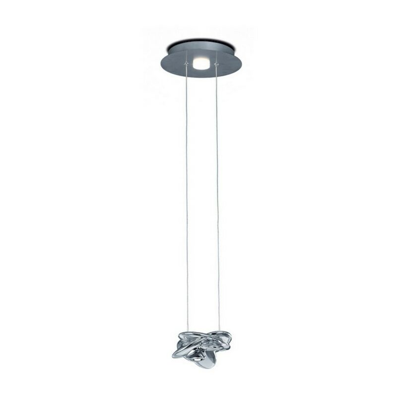 

Inspired Mantra - Nido - Colgante de techo 25cm Redondo 1 + 1 Luces 6W + 5W LED 3000K, 800lm, Cromado