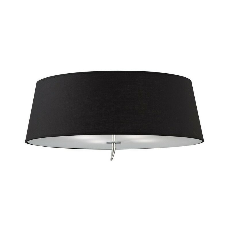 Image of Inspired Lighting - Inspired Mantra - Ninette - Plafoniera 4 luci E27, cromo lucido con paralume nero