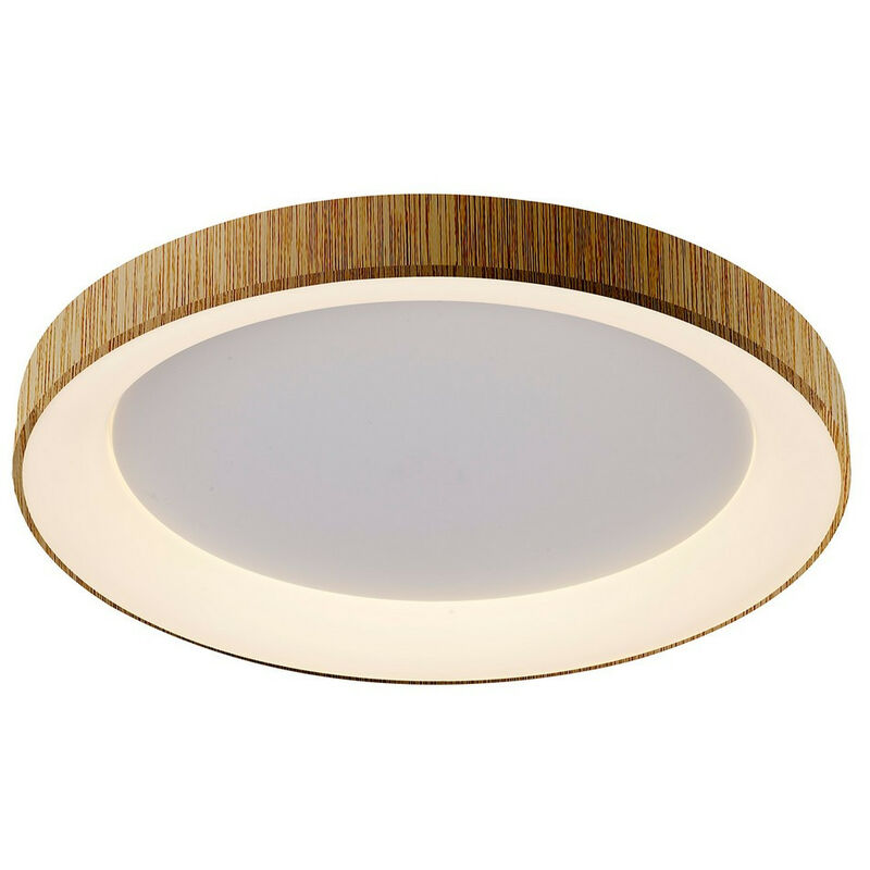 Inspired Lighting - Inspired Mantra Niseko Ring Ceiling 65cm 48W led, 3000K, 3900lm, Bois, 3 ans de garantie