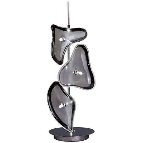 Inspired Mantra Otto Table Lamp 3 Light G4, Polished Chrome/Frosted Glass, NOT LED/CFL Compatible