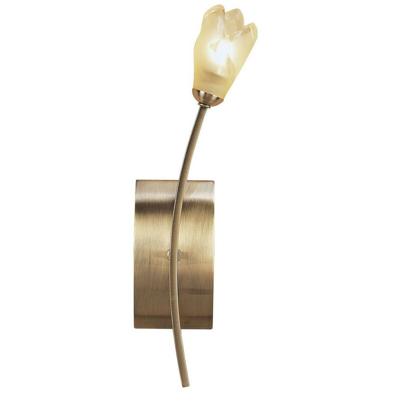 Image of Inspired Lighting - Inspired Mantra Pietra Lampada da Parete Accesa 1 Luce G9, Ottone Anticato