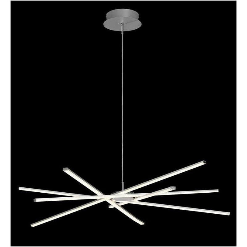

Lámpara Grande 60W Dimable SERIE STAR LED ACABADO Silver-Chrome